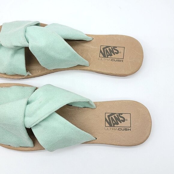 Vans Ayla Blue Flat Sandals Womens Size 8 Slides Open Toe Ultracush Lightweight - Picture 8 of 11